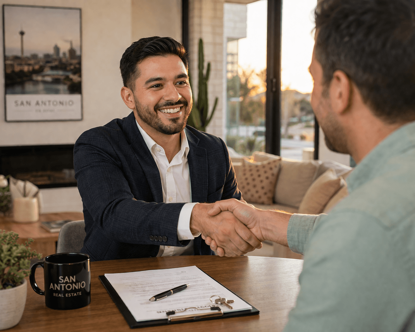 Real estate agent pushing through rejection